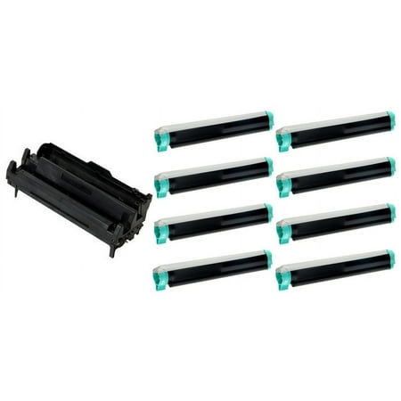 PrinterDash Compatible Replacement for Okidata B410/B420/B430/B440/MB400/MB460/MB470/MB480 Series Drum/Toner Value Combo Pack (1-Drum Unit/8-Toners) (TYPE 9) (43979002_1PK/43979102_8PKVB) price history on PriceWatchPro