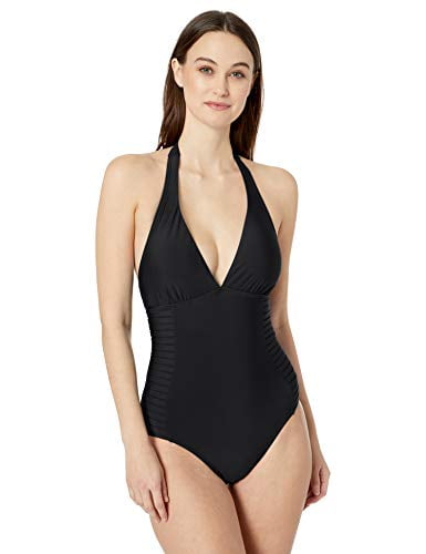 calvin klein halter one piece swimsuit