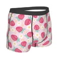 thumbnail image 2 of KLL Floral Strawberr Men's Cotton Boxer Briefs Underwear-XX-Large, 2 of 8
