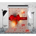 thumbnail image 1 of YUSDECOR 5x7ft Happy Valentine's Day Photo Backdrops Studio Love Heart Photography Backdrop Background Studio Props, 1 of 2