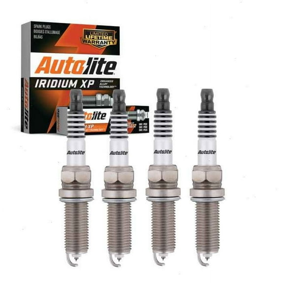 4 pc Autolite Iridium XP Spark Plugs compatible with Ford Fiesta 1.6L L4 2014-2019
