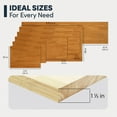 thumbnail image 4 of bingltd- 6 ft x 25 in x 1.5 in Unfinished Birch Solid Wood Butcher Block Countertop With Square Edge, 4 of 6