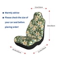 thumbnail image 4 of Naloa Lilies Flowers Car Seat Covers 2PCs Front Car Seat Covers Universal fit for Most Cars SUVs and Trucks - 2 PCS, 4 of 5