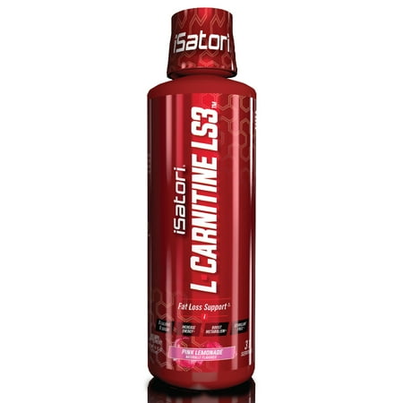 iSatori L-Carnitine LS3 Concentrated Liquid Fat Burner And Metabolism Activator - Fat Loss for Health And Fitness - Keto Friendly - Stimulant Free - Pink Lemonade 1500mg - (32 Servings)