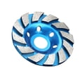 thumbnail image 1 of Disco de amolar de diamante de 100 mm para pulir piedra y hormigón, color azul., 1 of 12