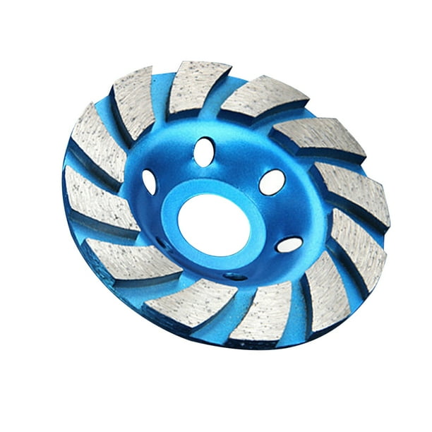 Disco de amolar de diamante de 100 mm para pulir piedra y hormigón, color azul.