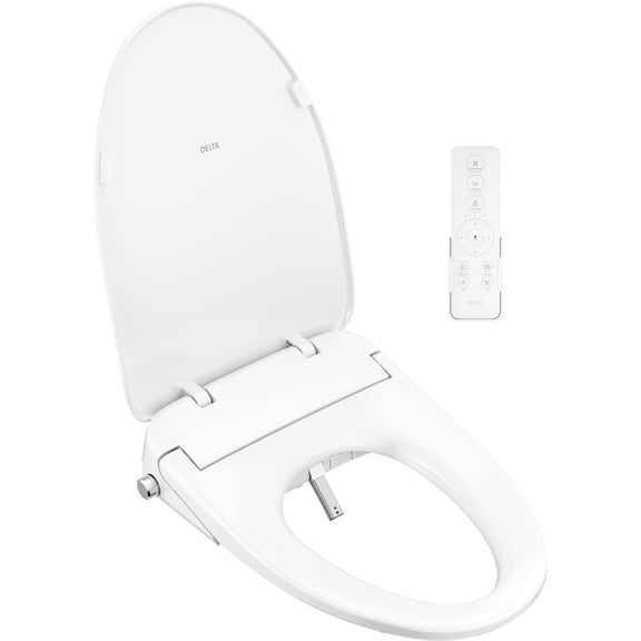 Delta 893006E Refresh Premium Elongated Electric Bidet Toilet Seat - White