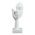 thumbnail image 2 of AMLESO Simple Creative Women Face Art Statue for Study Room Bedroom Decoration White, 2 of 6