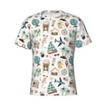 thumbnail image 4 of Vsdgher Travel1 Print Men's Dry Fit Mesh Athletic Shirts Moisture Wicking Tennis T-Shirt Tops, 4 of 9