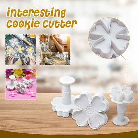 

Huilaibazo Cookie Tool Baking Cake Fondant Chocolate Three-piece Home DIY