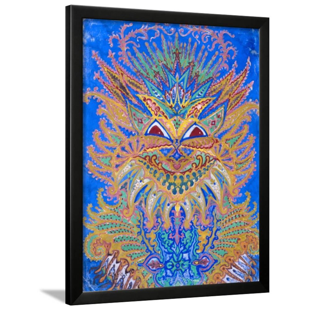 Kaleidoscope Cats VI Framed Print Wall Art By Louis Wain