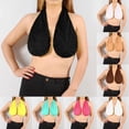 thumbnail image 5 of 2026 Adjustable Hands Free Shower Towel Bra For Women, Wrap Around Bath Towel With Neck Strap, Quick Dry Microfiber Drying After Shower, Black L, 5 of 6
