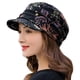 thumbnail image 1 of Gorros de invierno para mujer, gorro de ala corta plisado con flores, resistente al viento, térmico y cálido con forro polar para uso diario, 1 of 5