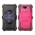 thumbnail image 3 of LG X Power 2 / Fiesta 2 LTE / Fiesta lte / X Charge / K10 Power Case with Built-in [Screen Protector] Heavy Duty Full-Body Rugged Holster Case [Belt, 3 of 5