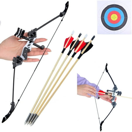 AME 19 inch Mini Recurve Bow Set 18 lbs Arrows Shooting Toy Gift Archery Practice Target