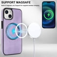 thumbnail image 4 of Decase for iPhone 11 Flip PU Leather Back Cover with 2-in-1 Detachable Magnetic Wallet with 5 Card Slots Compatible Mag-Safe and RFlD Blocking Kickstand and Wireless Charging,Purple, 4 of 8