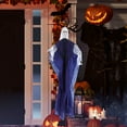 thumbnail image 3 of 63" Scary Hanging Ghosts, 2pcs Outdoor Hanging Ghost Decorations with LED Eyes for Yard, 3 of 8