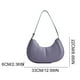 thumbnail image 5 of Bolso Cuero PU Con Forma Media Sólido para Mujer Mano () Púrpura, 5 of 8