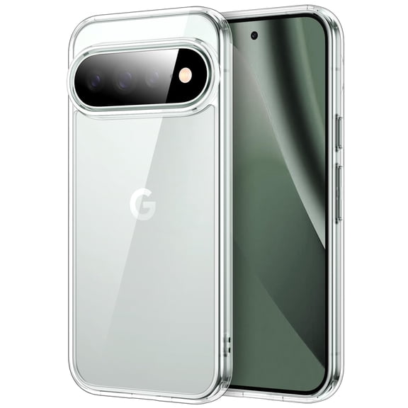 JETech Case for Google Pixel 11 Pro XL, Anti-Yellowing, Hard PC Clear Back, TPU Bumper (Clear)