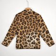 thumbnail image 6 of Jaguar Spots Wild Cat Texture Men's Stand Collar Sweater Long Sleeve Clothing Loose Fit Sports Sweater, 6 of 8