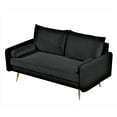 thumbnail image 6 of US Pride Furniture Villeda 58''W Polyester Square Arms Loveseat Black, 6 of 8
