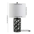 thumbnail image 4 of Safavieh Berny 22 in. Geometric Iron Table Lamp, Black, 4 of 5