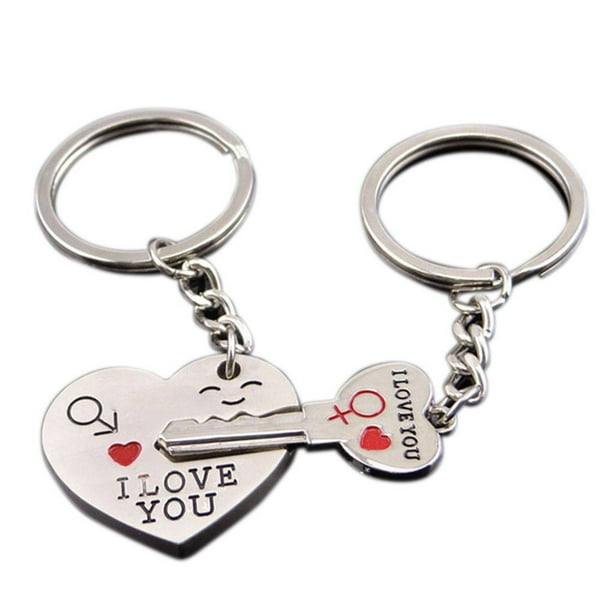 Heart and key ring deals