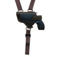 thumbnail image 4 of Barsony Right Hand Draw Horizontal Brown Leather Shoulder Gun Holster Size 2 Charter Arms Rossi Ruger LCR S&W  .22 .38 .357 Revolvers, 4 of 4
