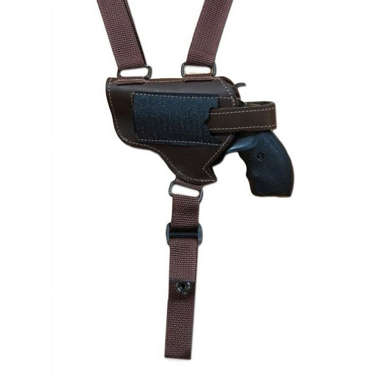 Barsony Right Hand Draw Horizontal Brown Leather Shoulder Gun