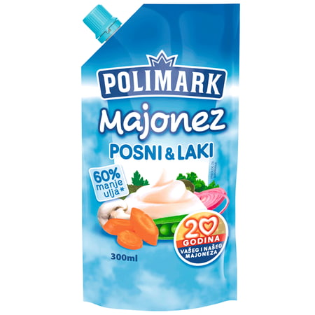 Majonez, Posni & Laki (Polimark) 300ml