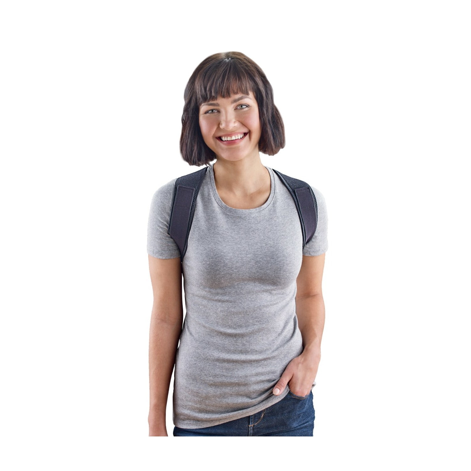 ACE Brand Posture Corrector, Unisex, Adjustable Brace, One Size Fits Most