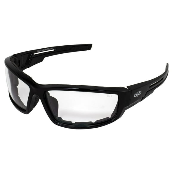 Gafas de sol para moto Global Vision Sly, acolchadas con espuma, color negro