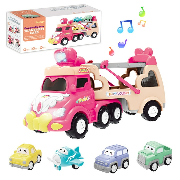 Funsmile Kids Toys Car for Boys Boy Toy Trucks 6 in 1 Carrier Vehicle  Transport Toys Birthday Party Boy Gifts for Kids