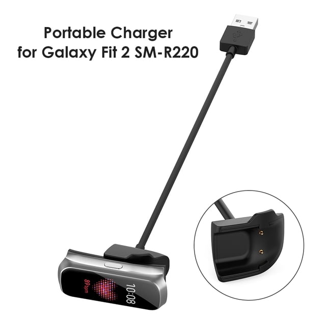 Cable de alimentación del cargador de pulsera inteligente para Samsung Galaxy Fit 2 SM-R220 (15 cm)