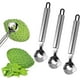 thumbnail image 2 of Cuchillo de cocina pelador de cactus de acero inoxidable | Mango ergonómico antideslizante | Juego de 3 herramientas manuales para quitar espinas | Hojas acanaladas duraderas para pelar masa y cort, 2 of 5