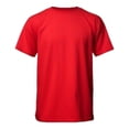 thumbnail image 3 of Playera Slim Fit Unisex Cuello Redondo Manga Corta Strech Color Rojo Talla Chica Marca Emil SaEs, 3 of 4