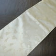 thumbnail image 2 of Brocade Table Runner Christmas Holiday Collection Glittery Trees Gold, 2 of 4