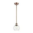 thumbnail image 4 of 516-1S-WPC-G124-6 Innovations Lighting Athens 1 Light 6" Mini Pendant Clear/Antique Copper, 4 of 5