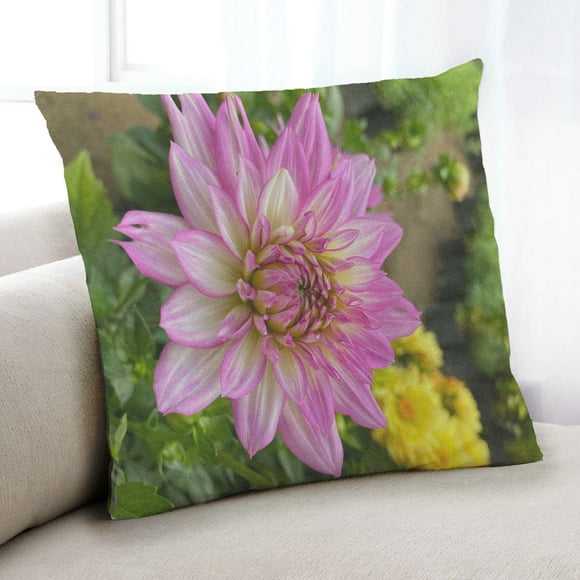 Ahgly Company Plants Flower Indoor Throw Pillow, 18 inch by 18 inch