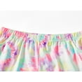 thumbnail image 5 of Beezizac Cozy Girls Pajamas Swirl Happy Face Colorful Tie Dye Short Set Jammies Size 8, 5 of 7