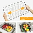 thumbnail image 4 of Yeacher Expandable Dish Drying Rack Over Sink or In Sink Stainless Steel Drainer Kitchen Storage, 4 of 8