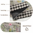 thumbnail image 6 of Bathroom Rugs 2x3 Ft, Vintage Daisy Floral Non Slip Area Rugs for Kitchen Bedroom Entryway, Spring Flowers Botanical Leaves Checkered Wooden Washable Carpet Runner Rug Floor Mats for Bedroom, 6 of 8