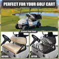 thumbnail image 4 of HUIACONG Black White Floral Golf Cart Seat Covers 2 Pack, Easy to Install Thick Golf Cart Seat Cover Towel Blanket for 2 Person Seats, 4 of 7