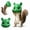 Green, variant on Squirrel Head Feeder, Big Head Animal Feeder for Outdoor Patio Garden Decor, for Outside Garden Yard Backyard Patio Porch