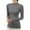 Dark Gray, variant on Ladies Soft Thermal Underwear Cold Weather Long Sleeve Tight Slim Pullover Undershirt Turtleneck Elegant Fashion Thicken Plush Winter Warm Lined Base Layer Casual Tops
