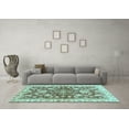 thumbnail image 3 of Ahgly Company Indoor Rectangle Oriental Light Blue Traditional Area Rugs, 8' x 10', 3 of 4
