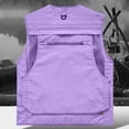 thumbnail image 5 of Mens Vests Cargo Outdoor Work Safari Hunting Fishing Travel Photo Mesh Waistcoat Vest Gilet Multi Pockets Watermelon Red XL, 5 of 5