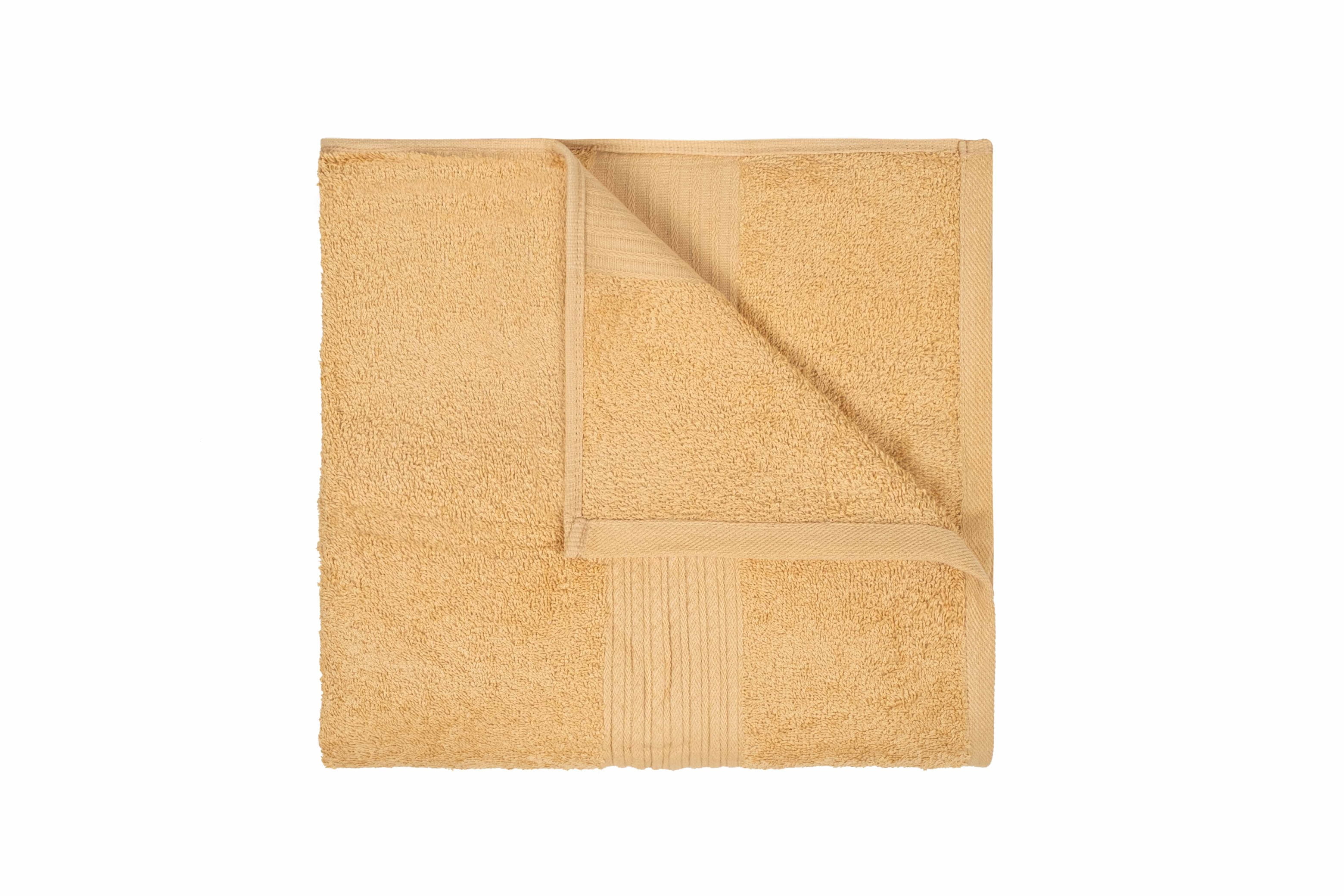 Dewall Maisons Beige 2-Piece Cotton Bath Sheet Set - Extra Large 35" x 70" Towels - Ultra-Soft, Quick-Drying Luxury For Everyday Indulgence – For Body, Face, Hands – Highly Absorbent