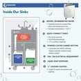 thumbnail image 5 of Ozark River Manufacturing Premier S1 White, Portable Sink with Hot Water, 110V, 5 of 9