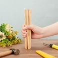 thumbnail image 3 of 30Pcs Round Wood Sticks Unfinished Wooden Strips Round Dowels Strips Wooden Round Dowel Rod Natural Wood Round Sticks Model Accessories for Wood Craft Supplies 200x7x3mm PeachPuff, 3 of 9